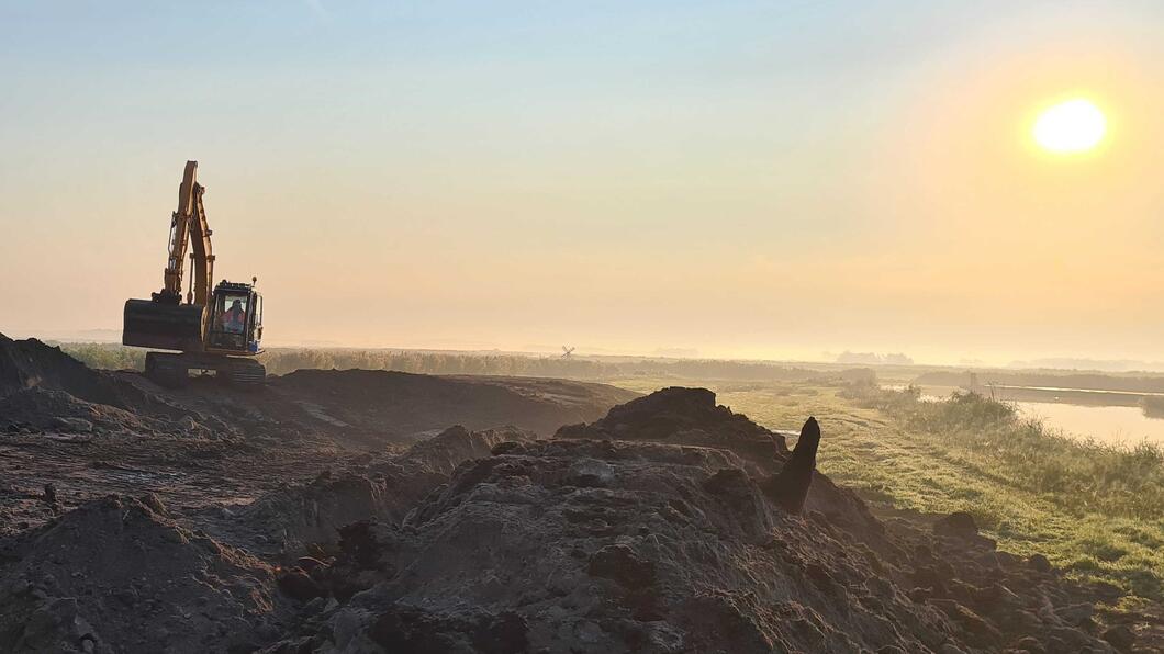 Werkzaamheden voor industrieterrein stockfoto GL